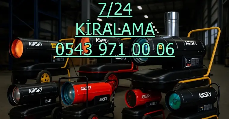 Konya Çevresi Mazotlu Elektrikli Isımak Isıtıcı Kiralama